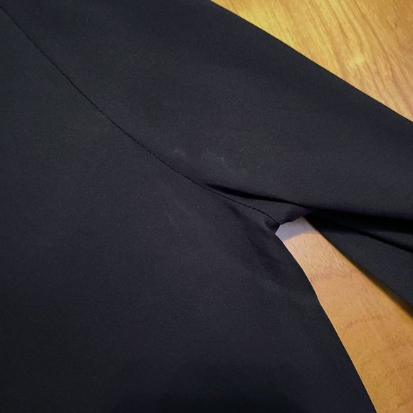 Theory black buttery silk dress with split sleeves - Picture 7 of 7